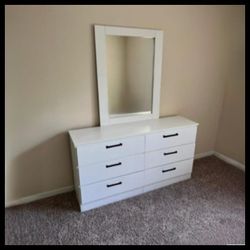 NEW DOUBLE DRESSER WITH MIRROR 😊 ASSEMBLED