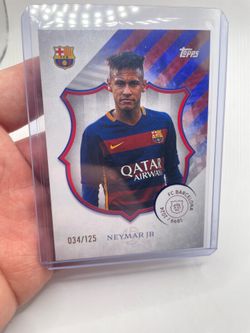 Neymar jr /125 topps Barcelona set