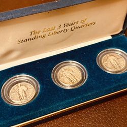 Coin USA Set - 1928,1929,1930. 25 cents. 