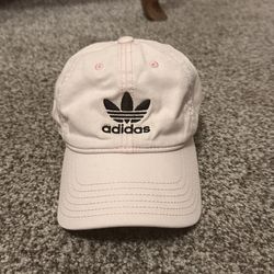 Adidas Light Pink Hat with Black Trefoil Logo