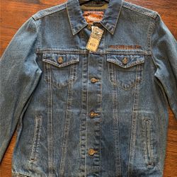 Men Clothes Size Small Hard Rock Cafe Jean Jacket 