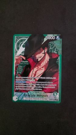 Dracule Mihawk One Piece Card Game Leader Card op14-020