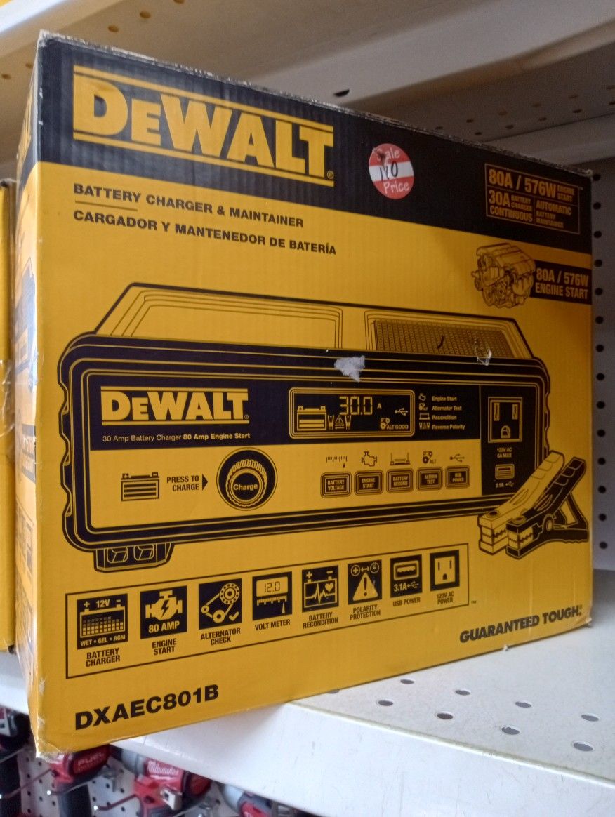 DeWalt New Battery Charger And Maintainer 