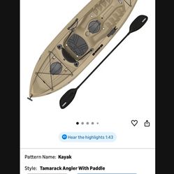 11ft Fishing Kayak Lifetime 