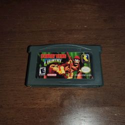 Authentic Donkey Kong Country Returns GBA Cartridge