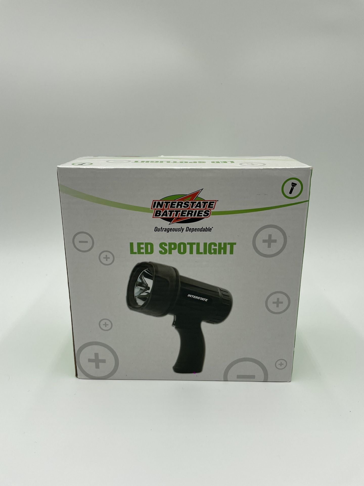 Interstate Batteries LED Spotlight - 250 Lumen Handheld Pistol Grip Flashlight