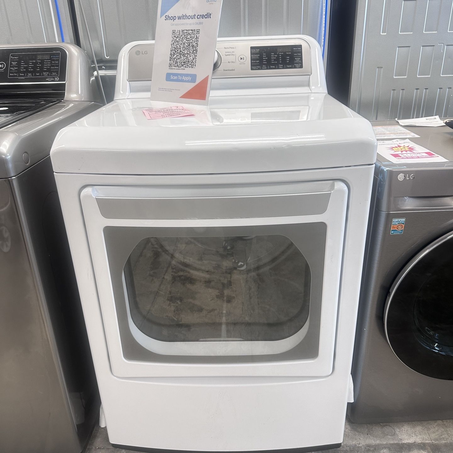 Unused LG Open Box Electric Dryer 