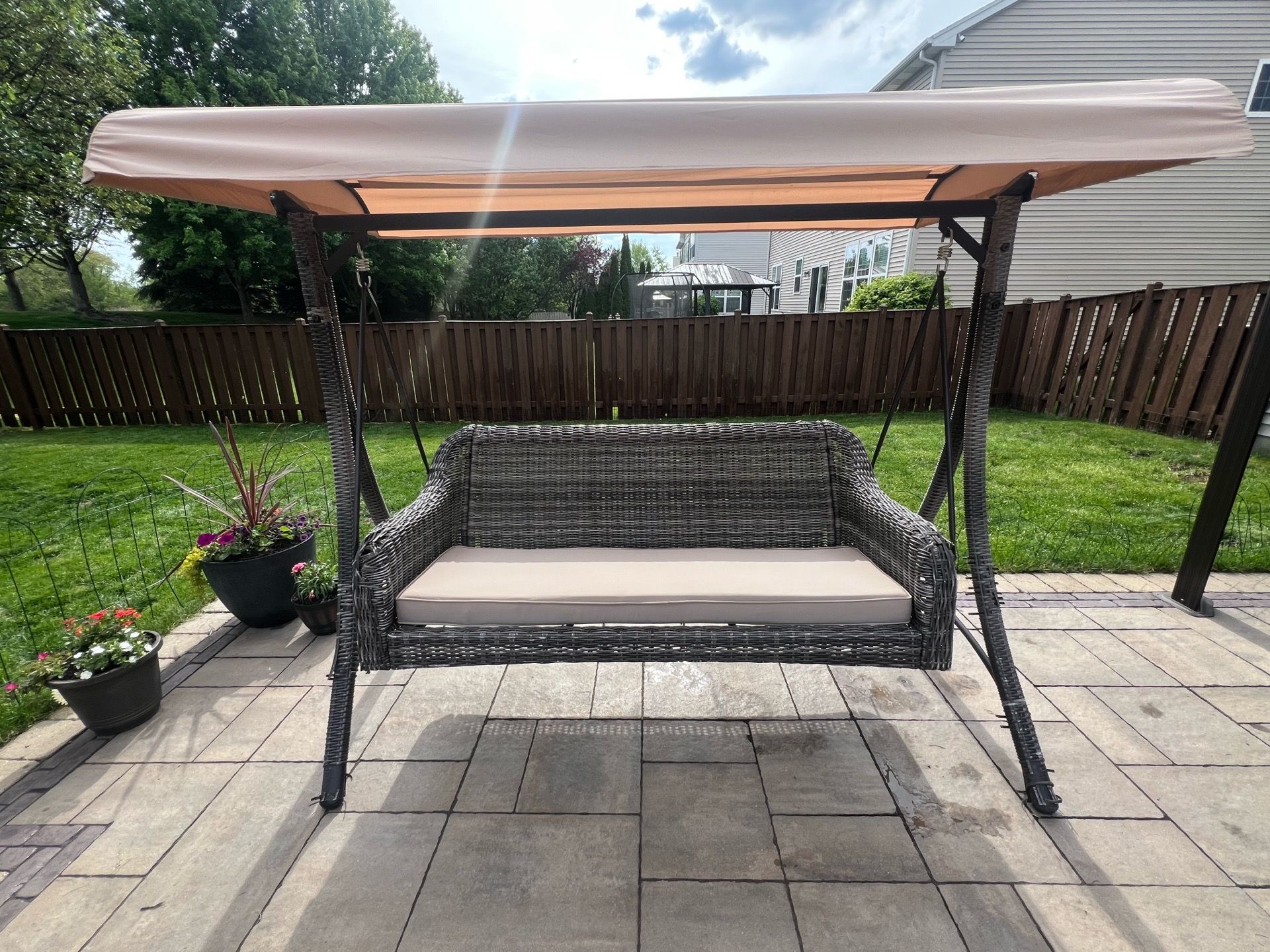 3 person patio swing