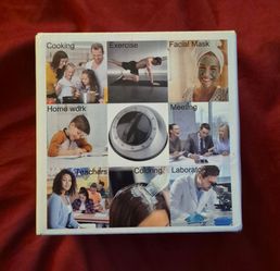 Kitchen Timer Wind Up Silver & Black Brand New Sealed 60 Minutes Alarm