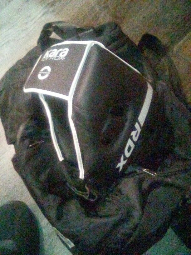 Kickboxing Head Gear And Gloves And Back brace 