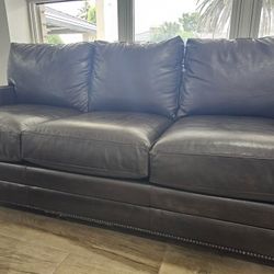 Leather Sofa Sleeper Couch
