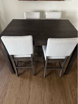 Counter height dining table set