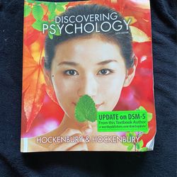 Discovering Psychology 6th Edition By Hockenbury & Hockenbury