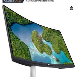 Dell 32” 4k Curved Monitor In Box 