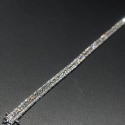 14k solid natural VS1 diamond bracelet 3.88ct