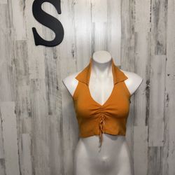 Backless Orange Top 