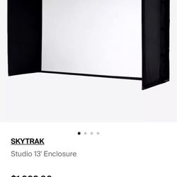 Skytrak 13’ Golf Simulator Enclosure 10x13 Feet. Premier 