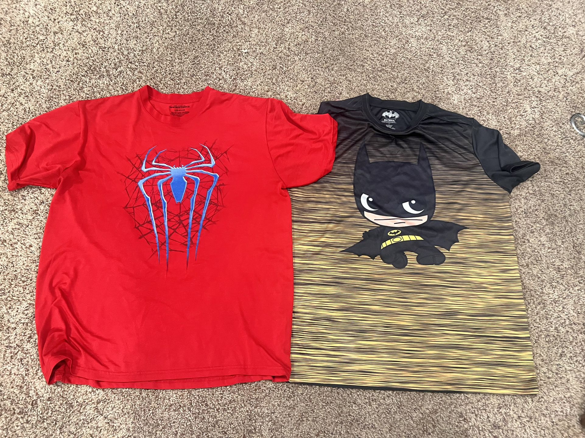 Marvel Men's Spider-Man Short Sleeve T-Shirt Size L 2 pieces 