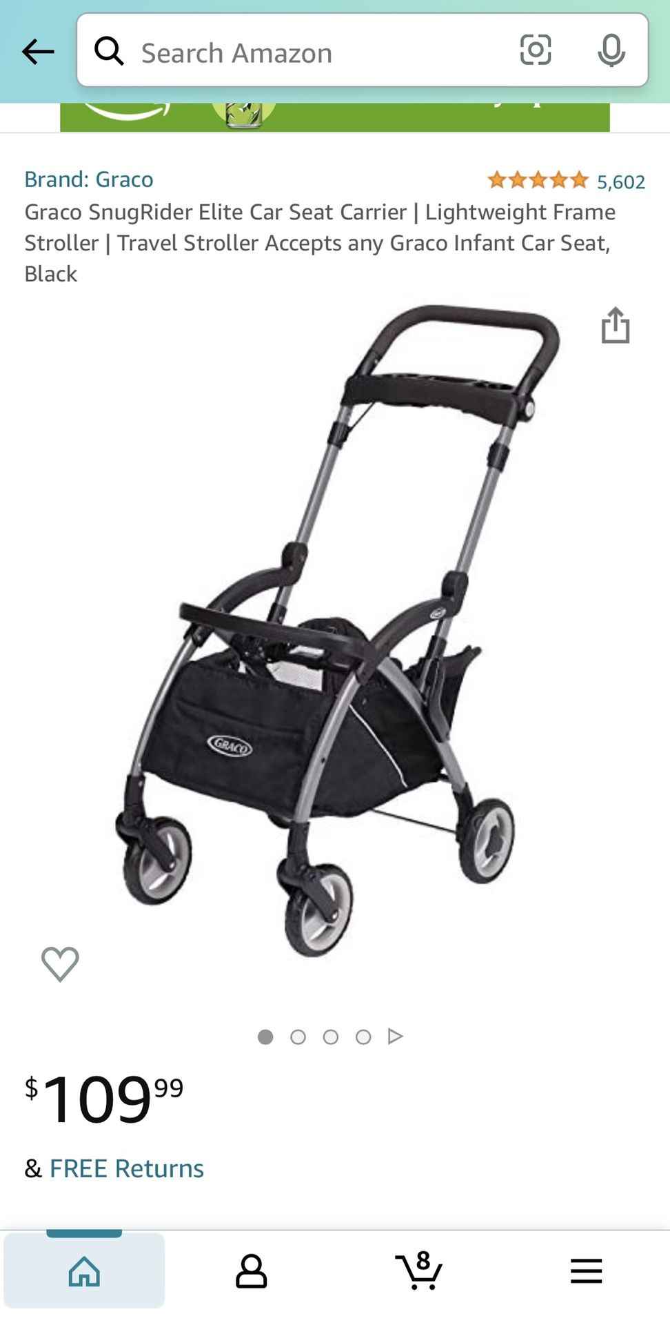 Graco snugrider elite infant car seat frame 2025