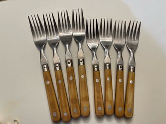 Sat of Eight (8) Vintage Dinner and Sale Forks