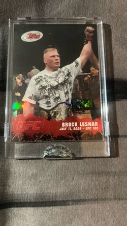 2009 eTopps BROCK LESNAR Topps /999 UFC Uncirculated WWE UFC 100 MMA Champion RC Card /999