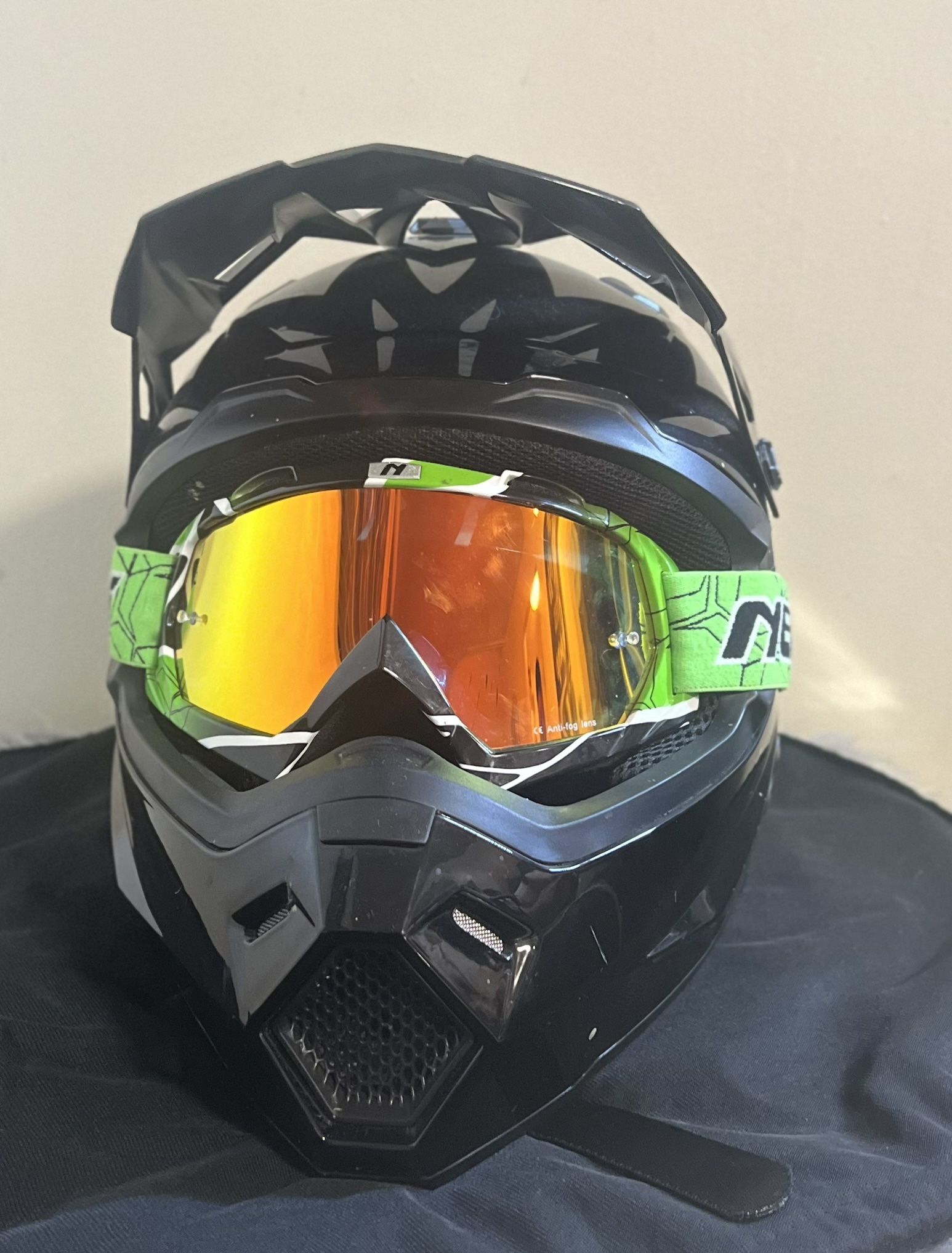 Helmet (Size Medium) With Glasses