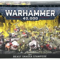 NIB Warhammer 40K Orks Beast Snagga Stampede - Complete
