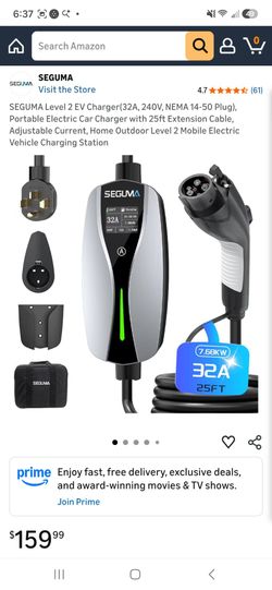 Seguma 32A portable Tesla charger