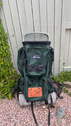 Vintage JanSport External Frame Backpack + Sleeping Pad – $65