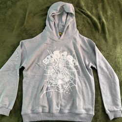 Gray Sp5der hoodie