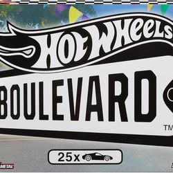 2023 Hot Wheels Boulevard 25-Car Factory Set, 25 Premium 1:64 Scale FACTORY SEA