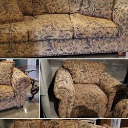 Like New Ashley Couch, Oversized Chair, And Ottoman 
