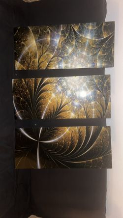 3 Pc DesignArt On metal Canvas 