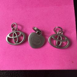 Silver Tone  Toyota Pendants $7 Each Or $15 For  All 3 