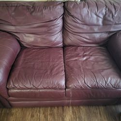 Vegan, FauxLeather Love Seat PICK UP ONLY 