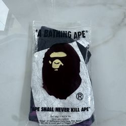 BAPE BLACK AND PURPLE 