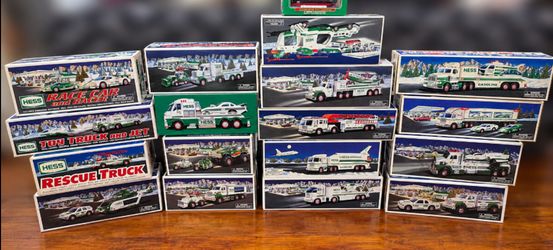 Vintage Hess Truck Collection 18 pieces local pickup