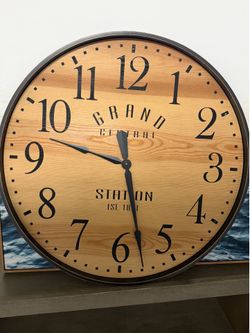 Wood clock