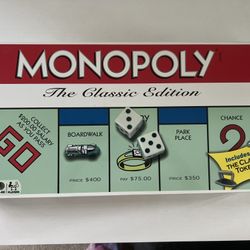 Monopoly Board Game The Classic Edition