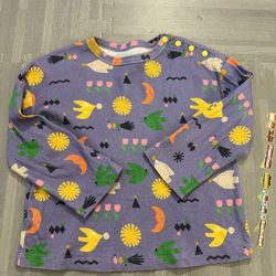 Misha&Puff kids purple long sleeve shirt