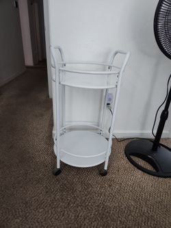 White Metal Cart