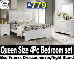 4Pc Queen Size bedroom Set