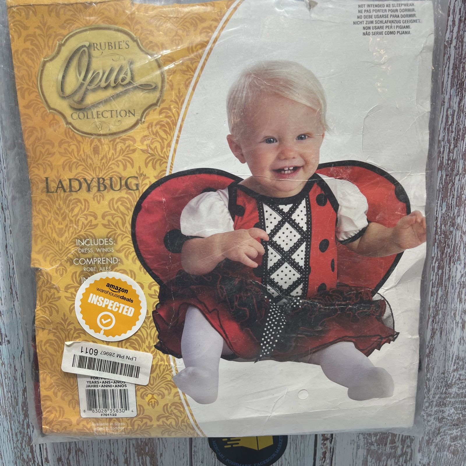 Rubie's Toddler Opus Collection Lil Cuties Ladybug Costume, Size: 2-4