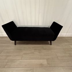 Velvet Storage Bench