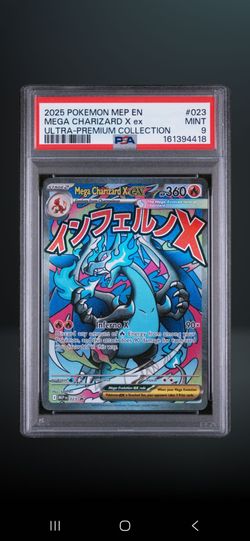 PSA 9 Mega Charizard X ex #023 Pokémon MEP