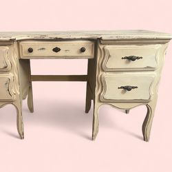 White Antique Desk