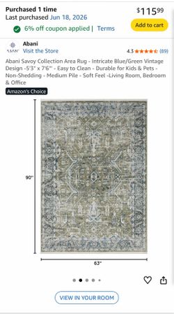 Brand New 5.3 x 7.6 rug