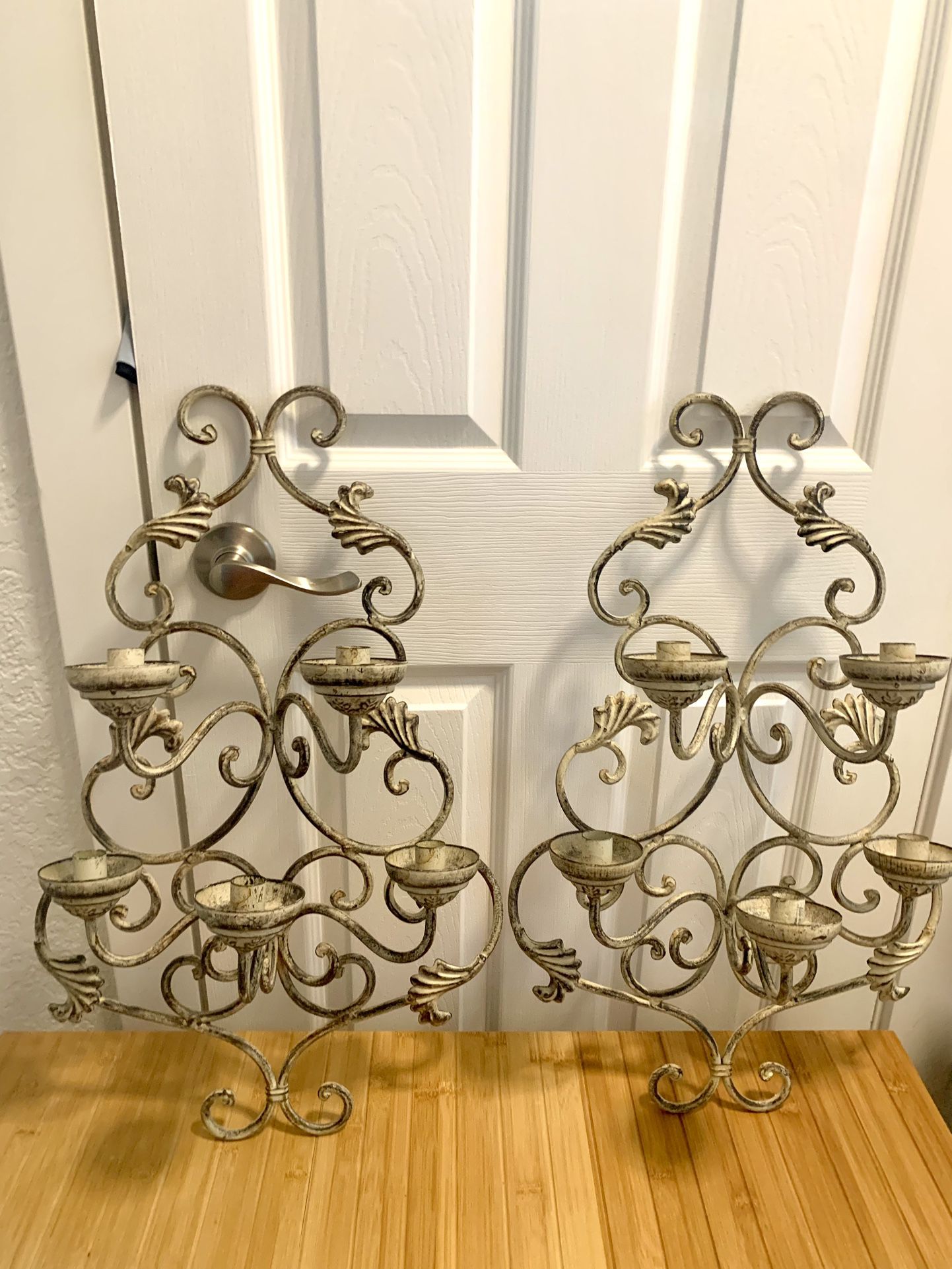 Large Taper Candle Wall Decor Holders 