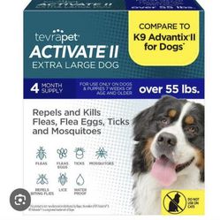 Tevra Aevra Pet Activate II Flea and Tick Treatment for Dogs -