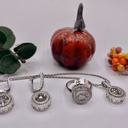 Coreana Chain With 4 Pc Silver Ring #8